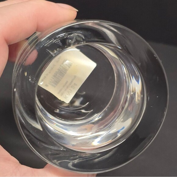 MARIMEKKO KIVI Clear Votive Tea Light Candle holder FINLAND Crate & Barrel - Picture 4 of 8